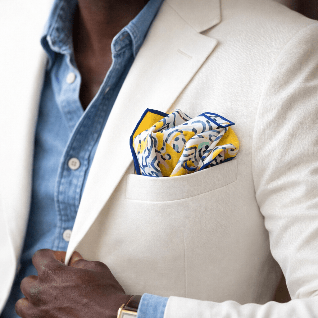 Persian Calligraphy Bandana - Pocket Square - Kia Concept Store