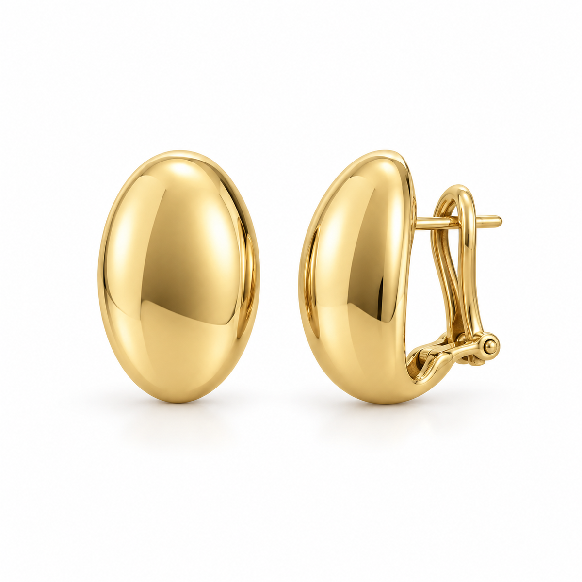 Sculpted Oval Earrings
