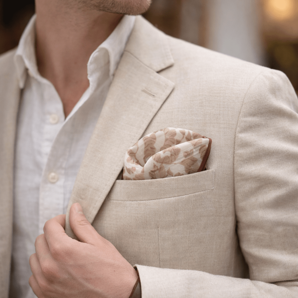 Red Gazelle Flower Bandana - Pocket Square - Kia Concept Store