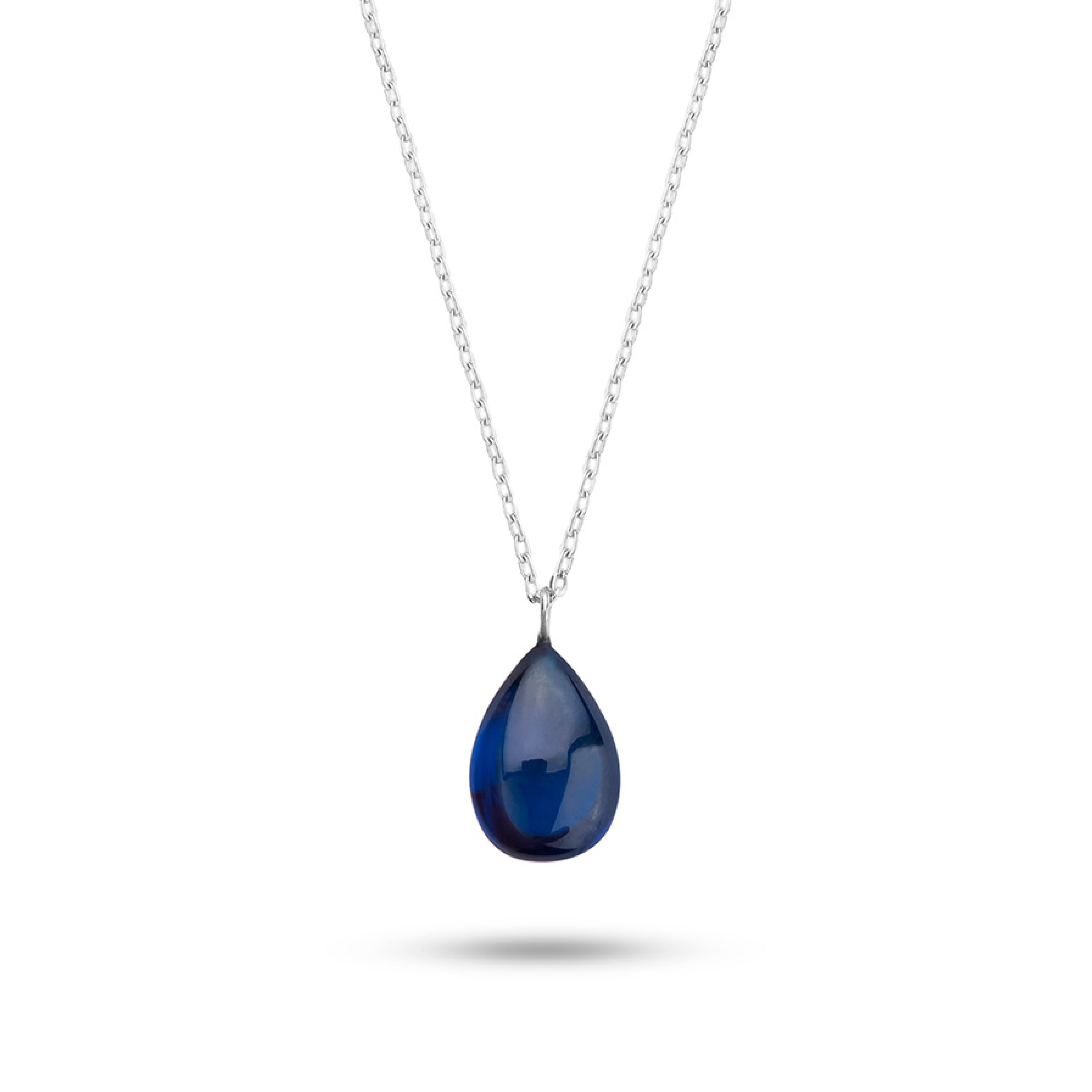 Sapphire Drop Necklaces