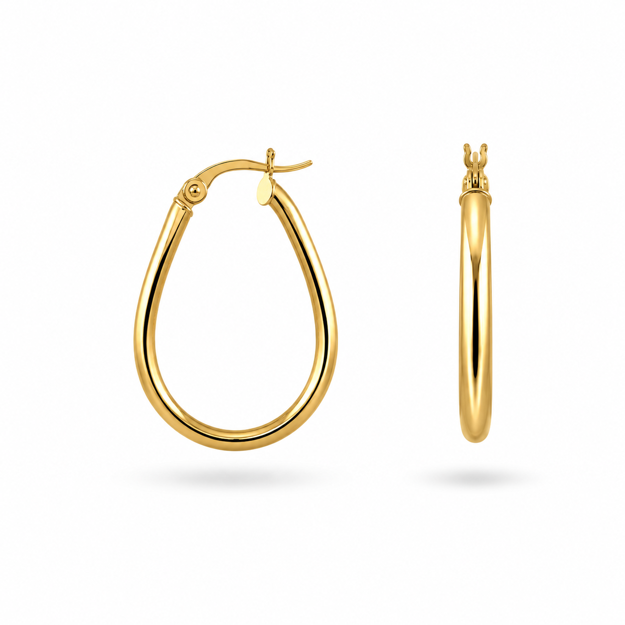 Teardrop Hoop Earrings