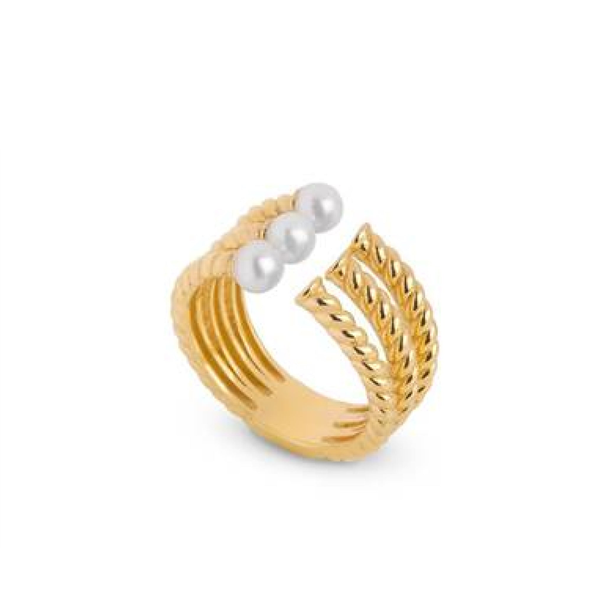 Triple Pearl Ring