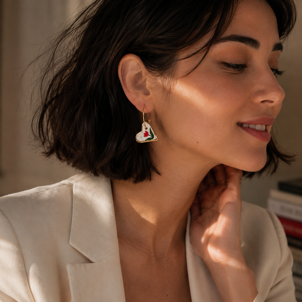 Tulipa Heart Earrings