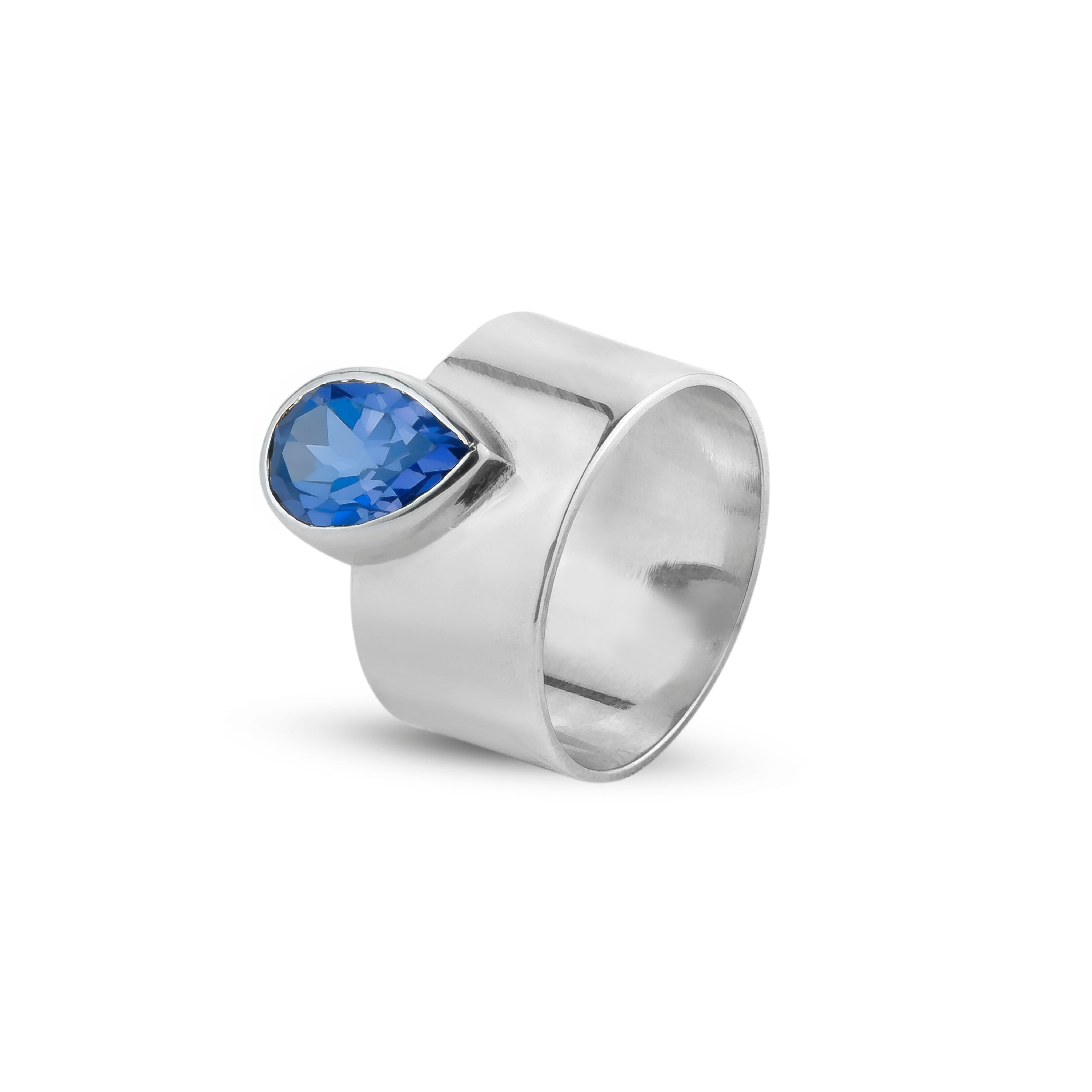 Blue Drop Ring