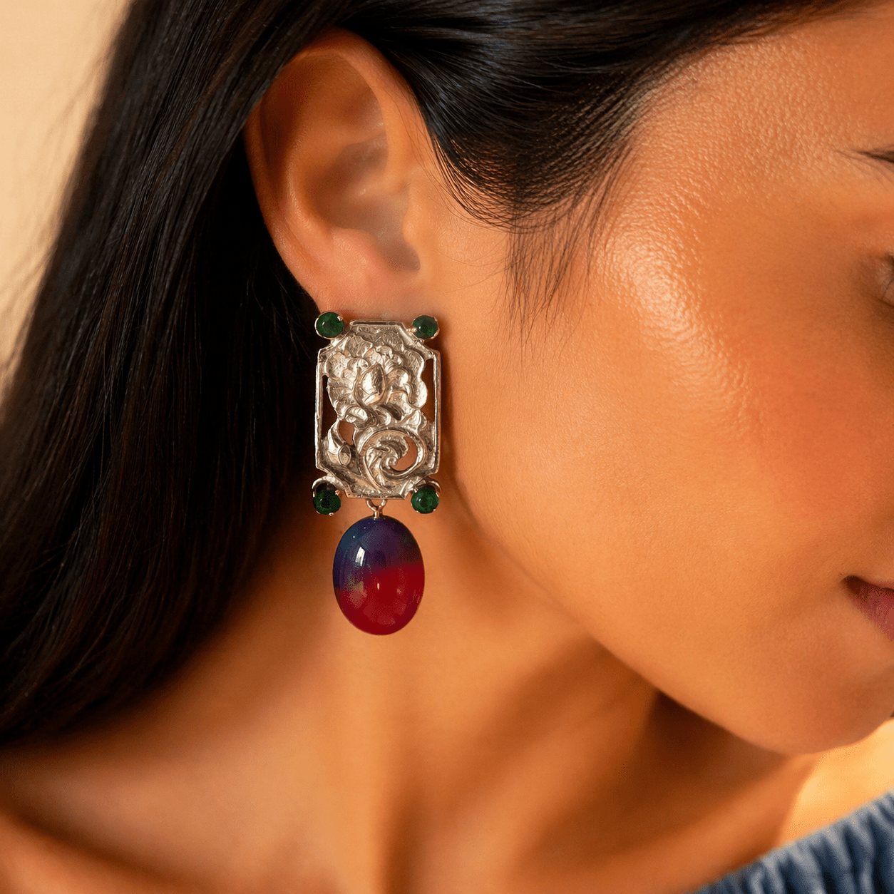 Verdant Flame Earrings - Earrings - Kia Concept Store