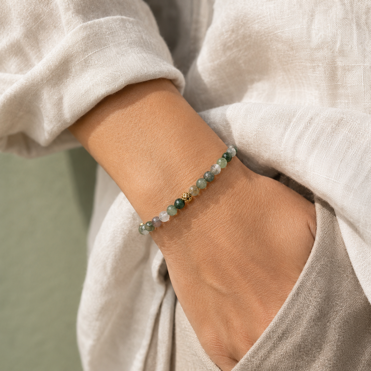 Verdant Indian Agate Bracelet