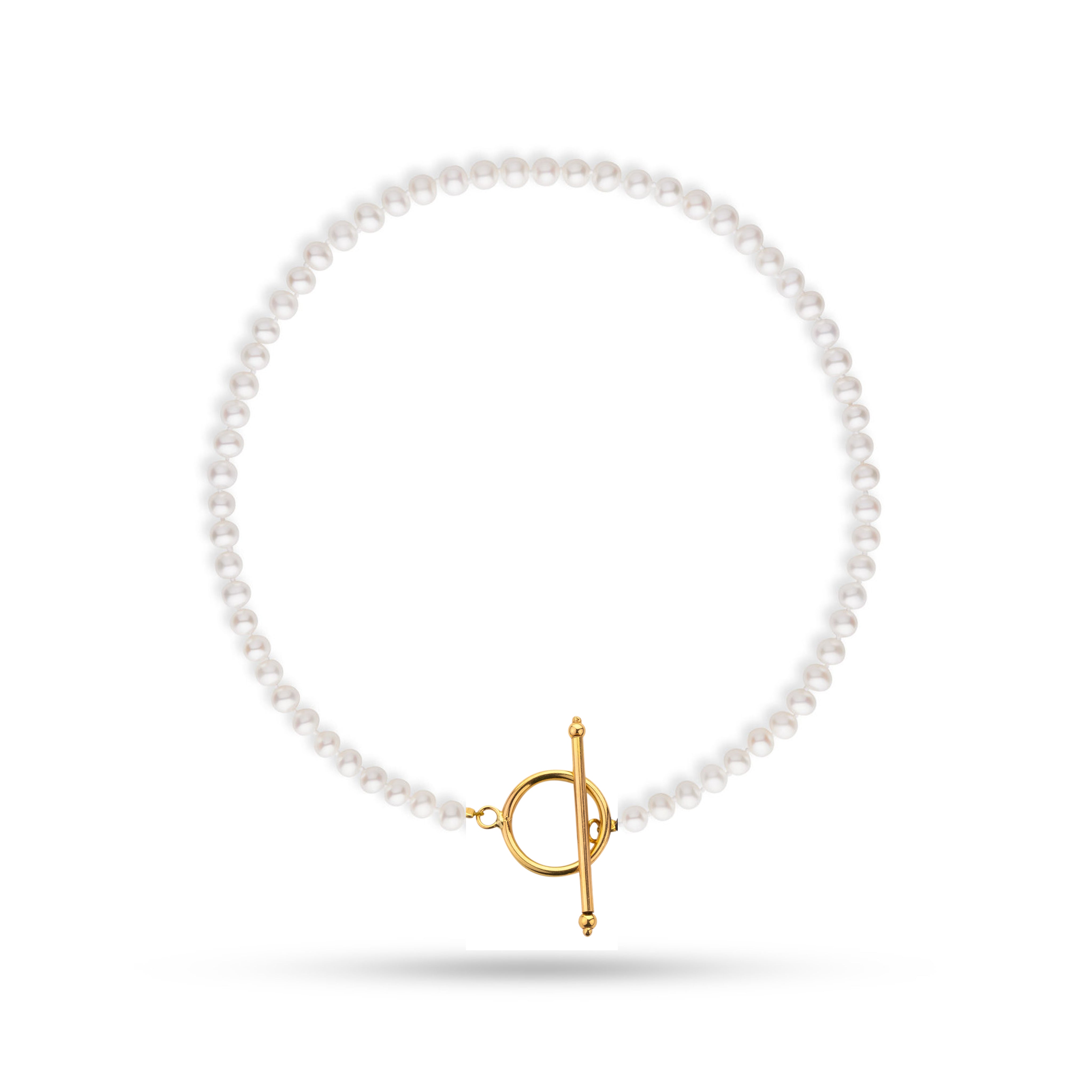 Pearl T-Bar Necklace