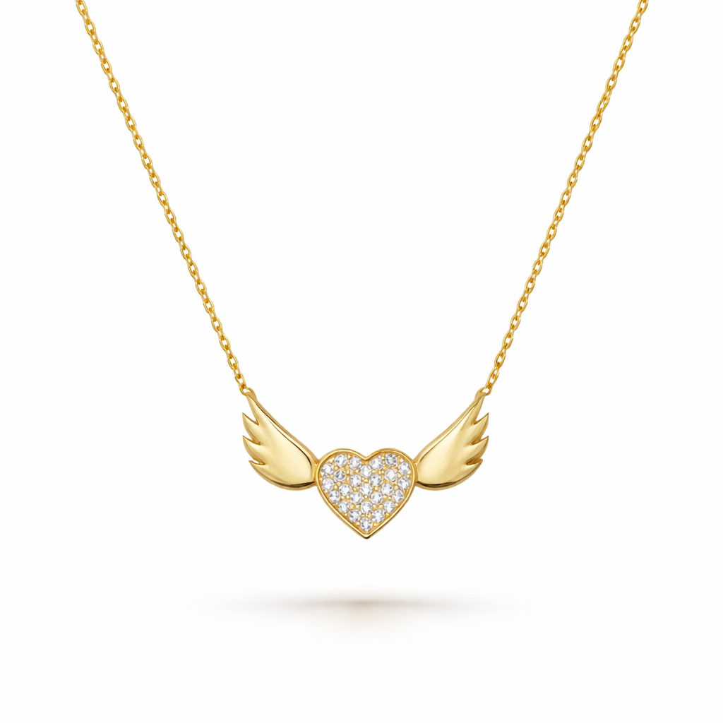 Winged Heart Necklace