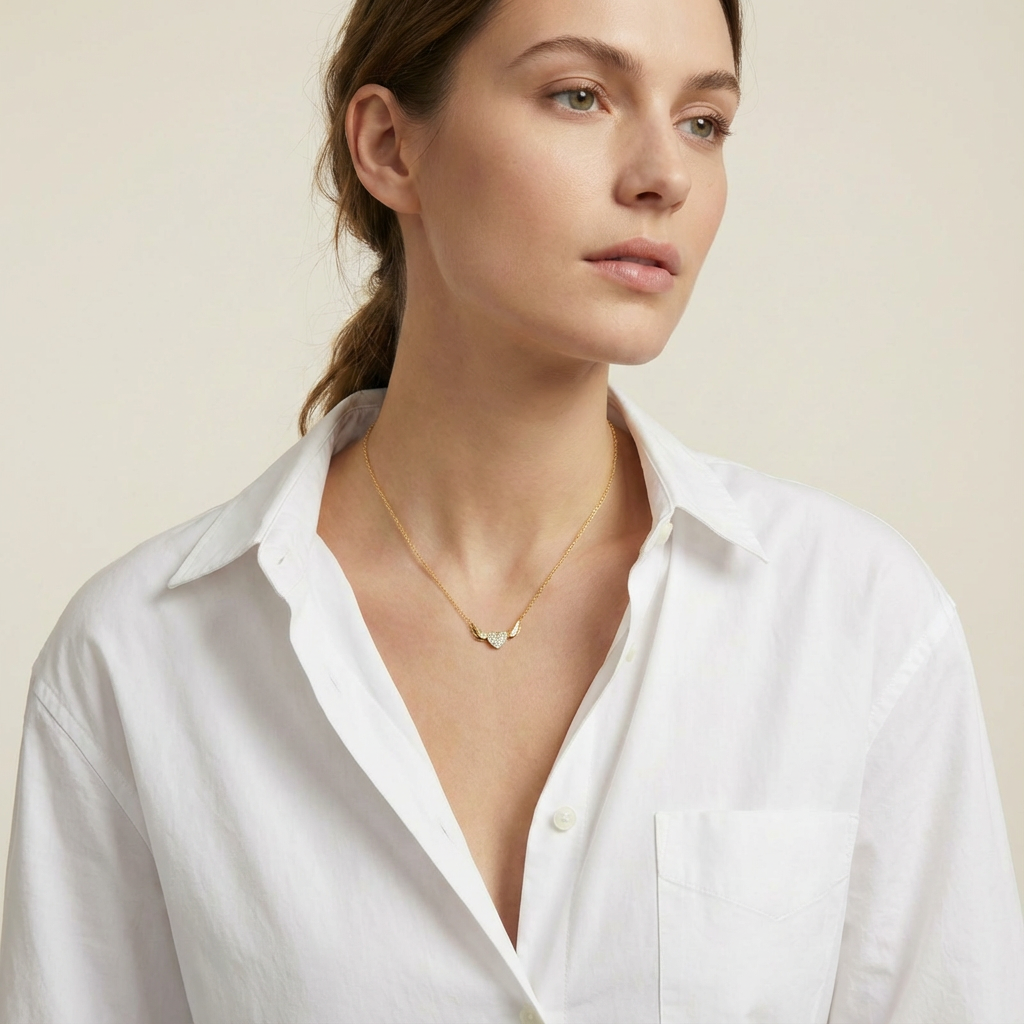 Winged Heart Necklace