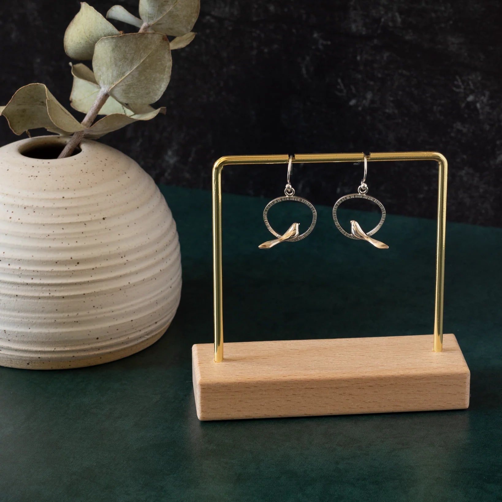 Bird Hoop Earrings