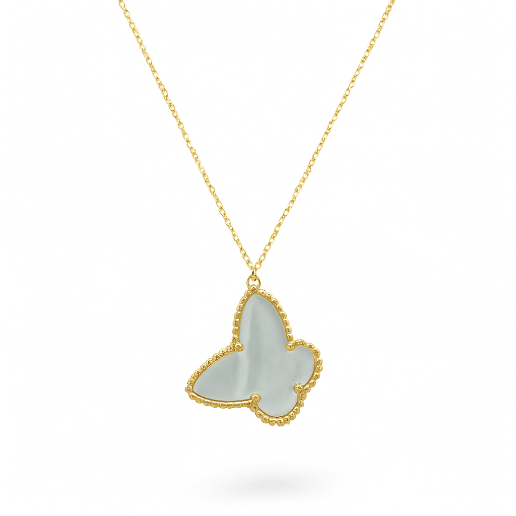 Butterfly Necklace with Mother of Pearl - Necklace - Kia Concept Store