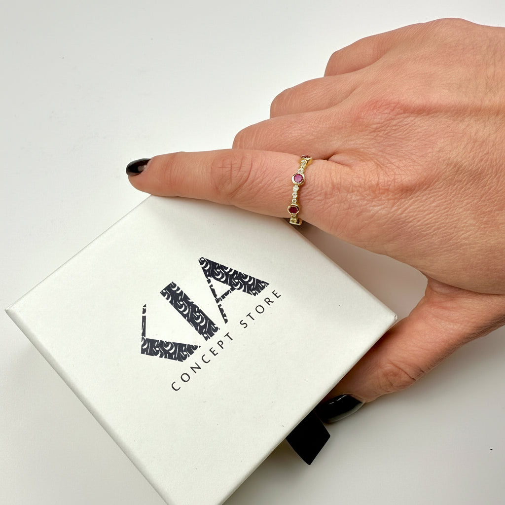 Cherry Radiance Eternity Band - Ring - Kia Concept Store