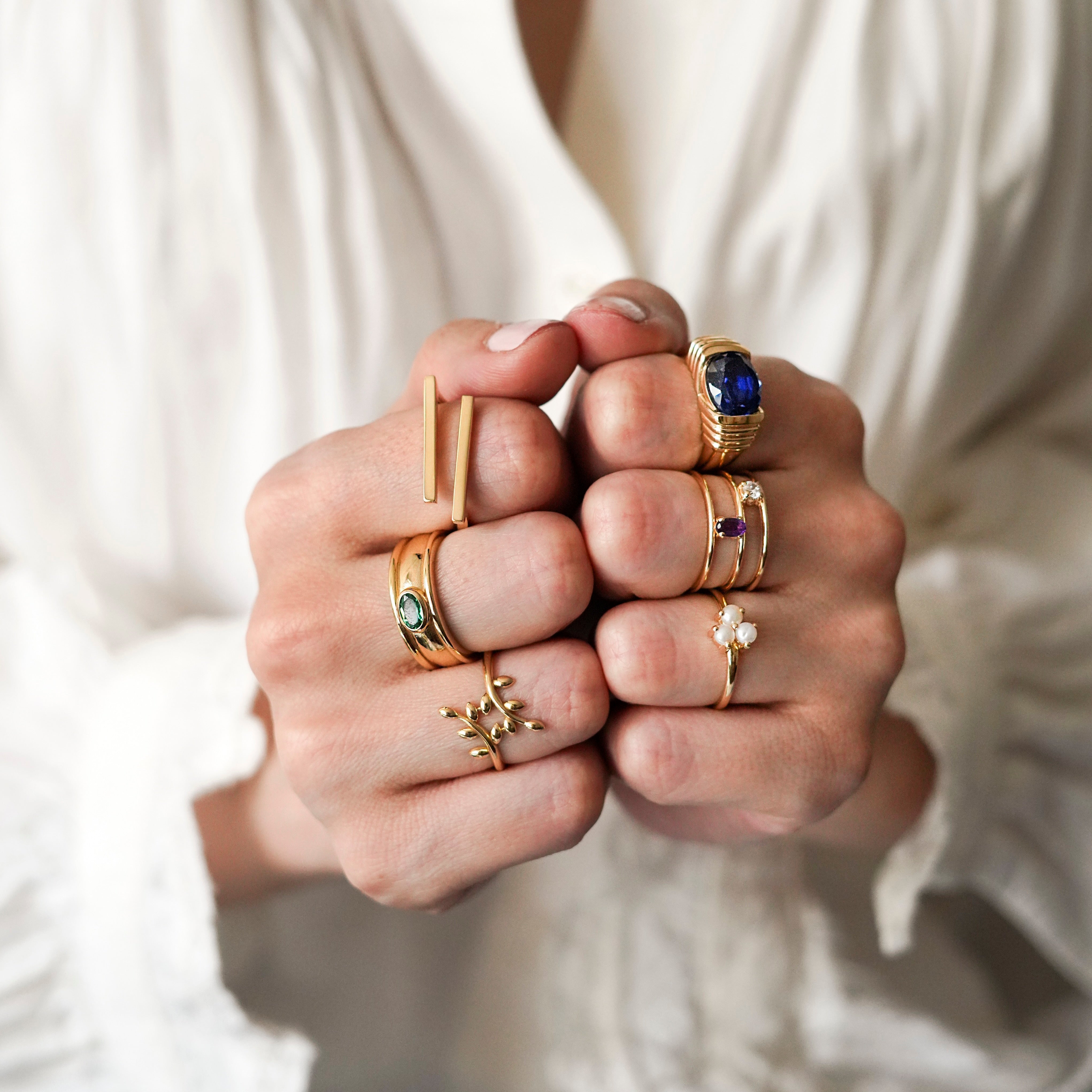 Dual Gem Parallel Ring - Ring - Kia Concept Store