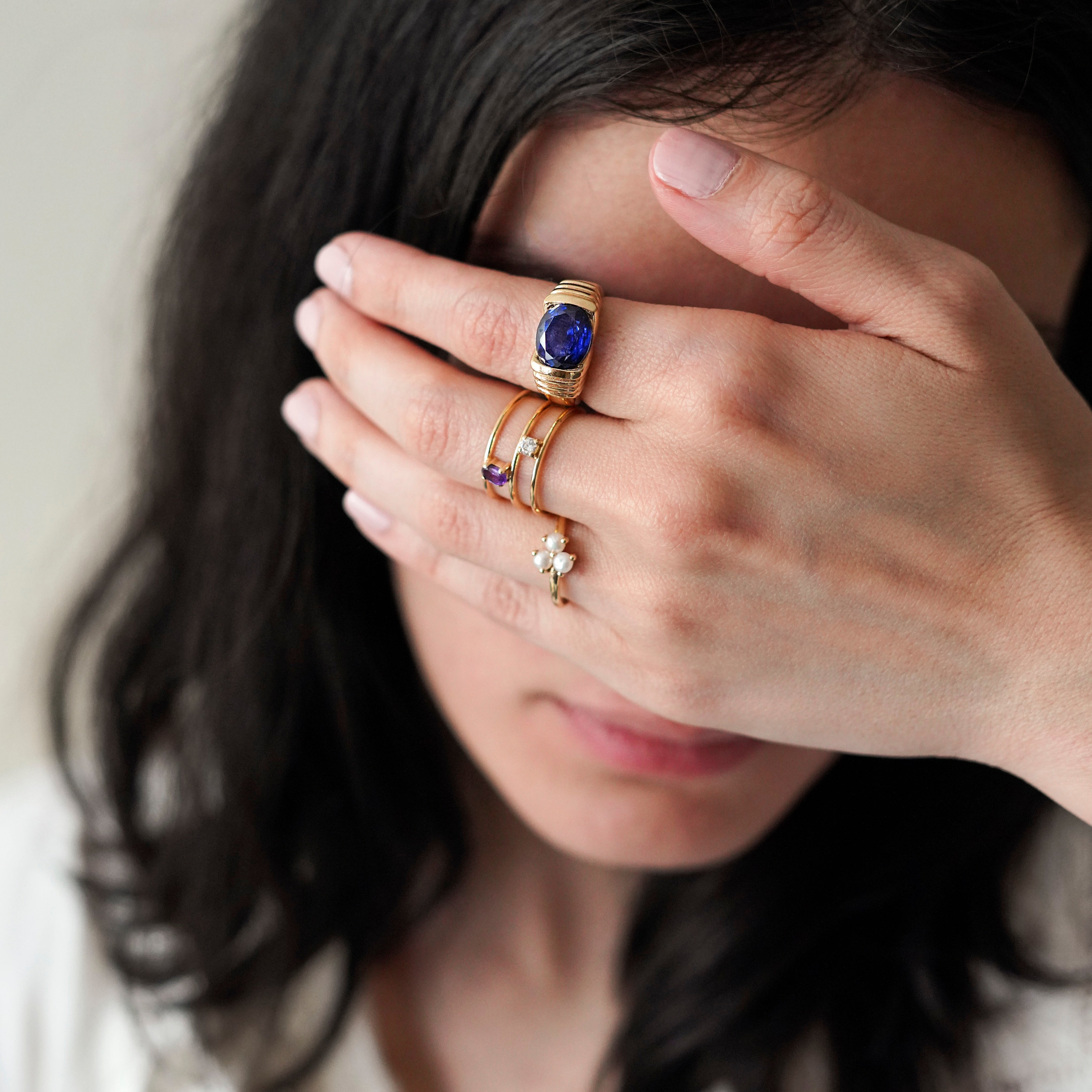 Dual Gem Parallel Ring - Ring - Kia Concept Store