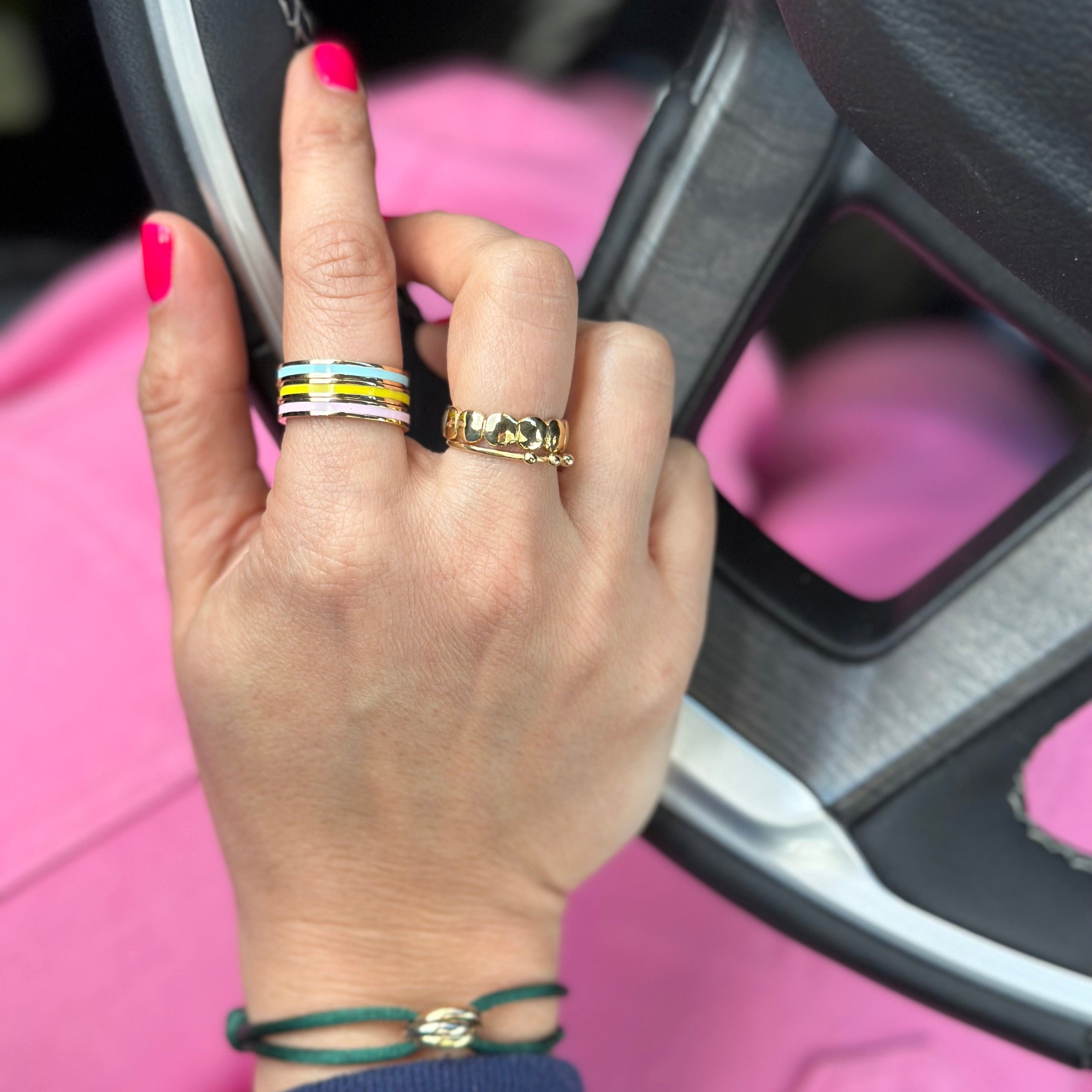 Enamel Glow Rings - Ring - Kia Concept Store