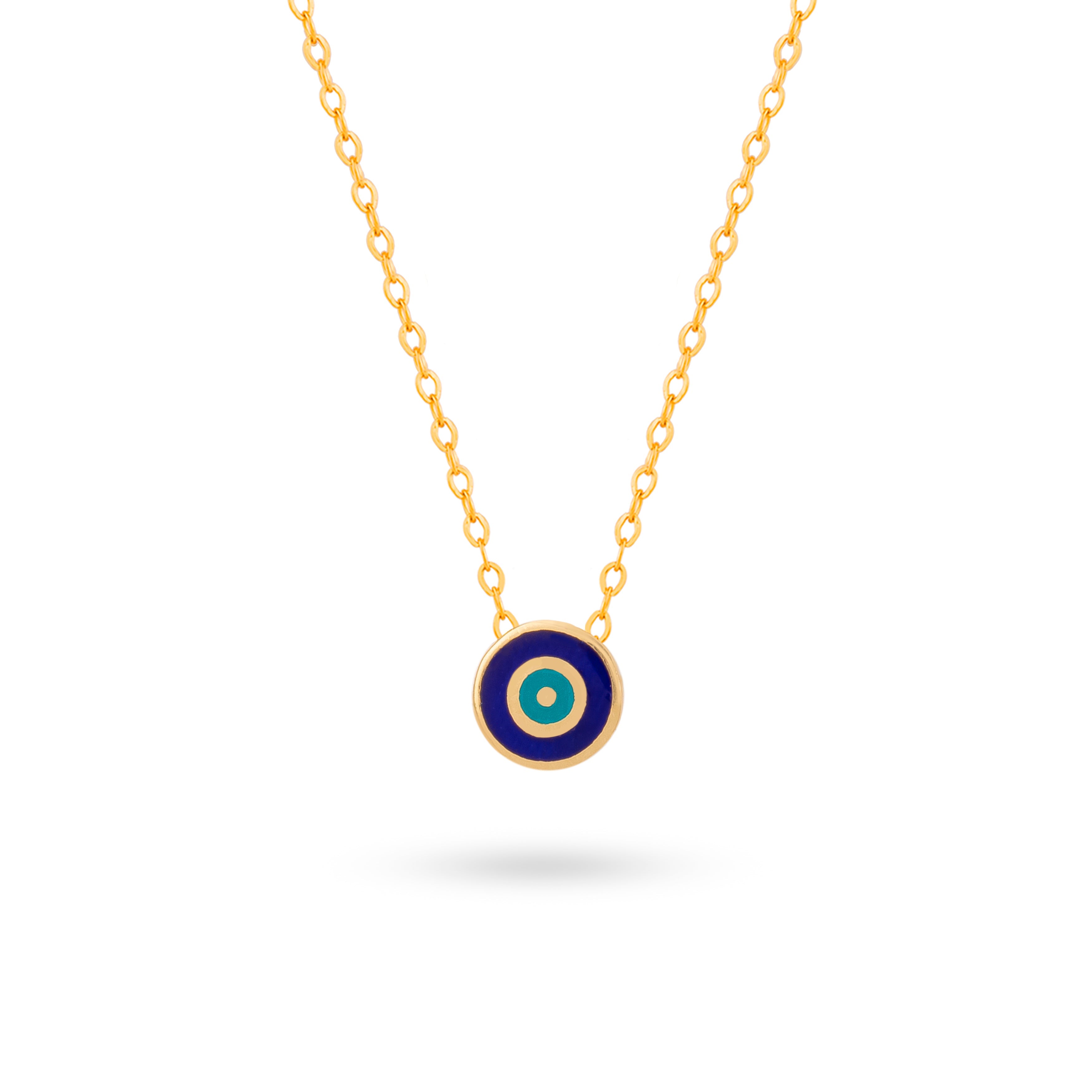 Evil Eye Enamel Necklace - Necklace - Kia Concept Store