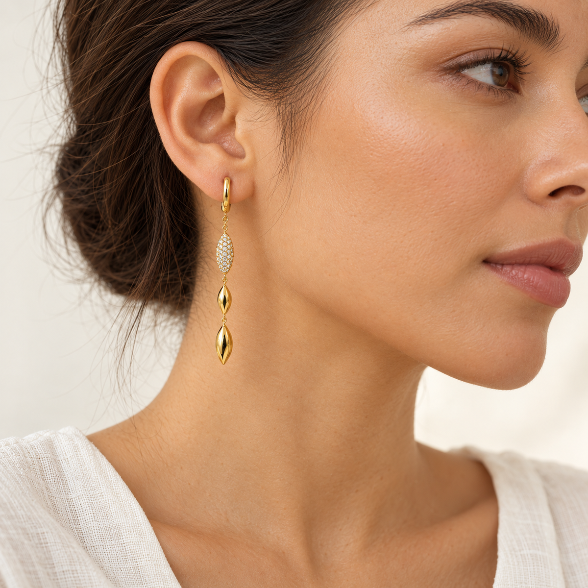 Marquise Cascade CZ Drop Earrings