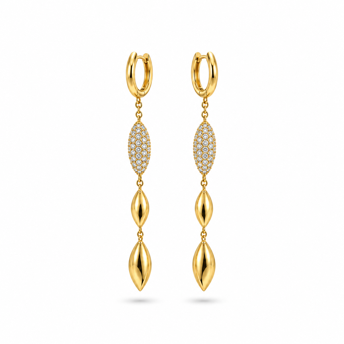 Marquise Cascade CZ Drop Earrings