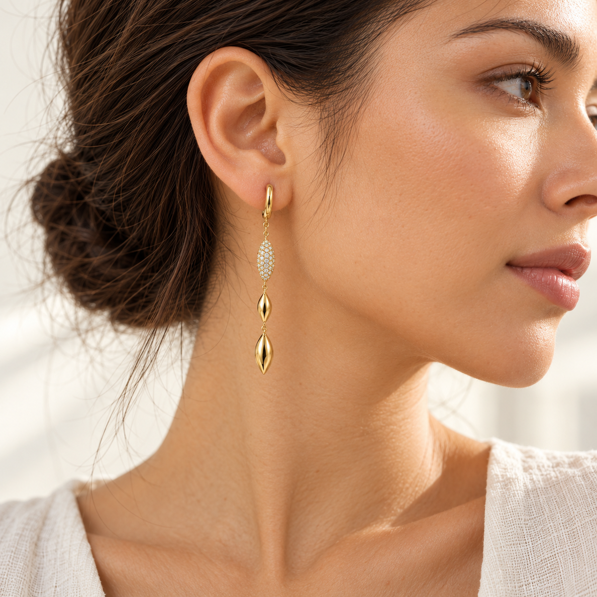 Marquise Cascade CZ Drop Earrings