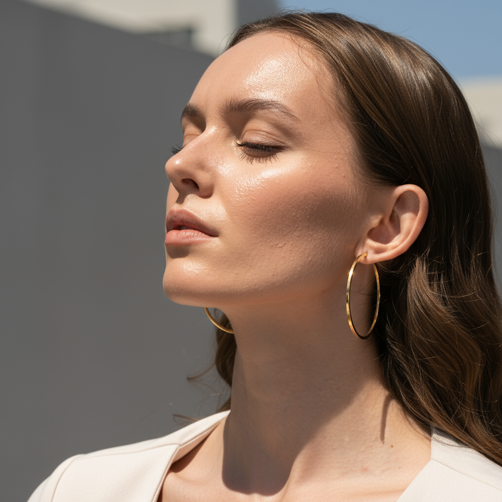 Golden Glow Hoop Earrings - Earrings - Kia Concept Store