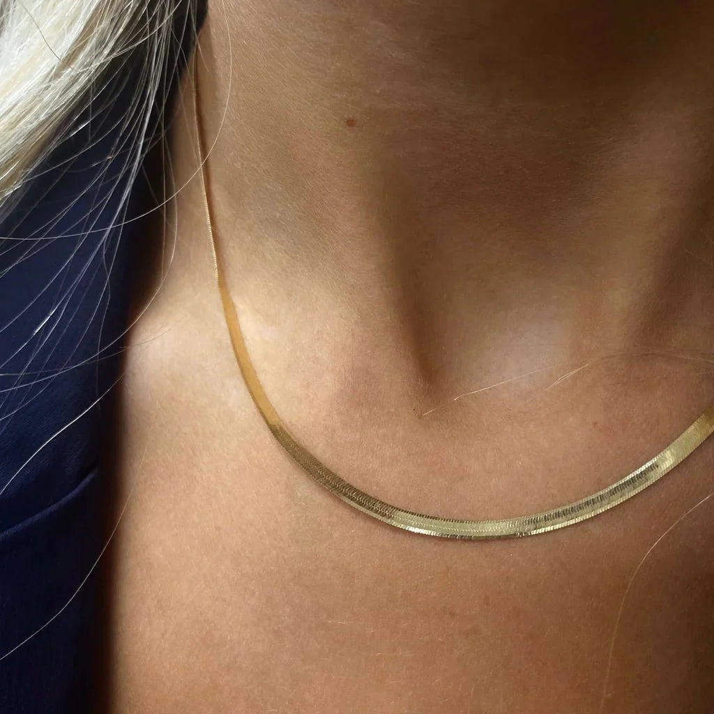 Golden Herringbone Collection - Necklace - Kia Concept Store