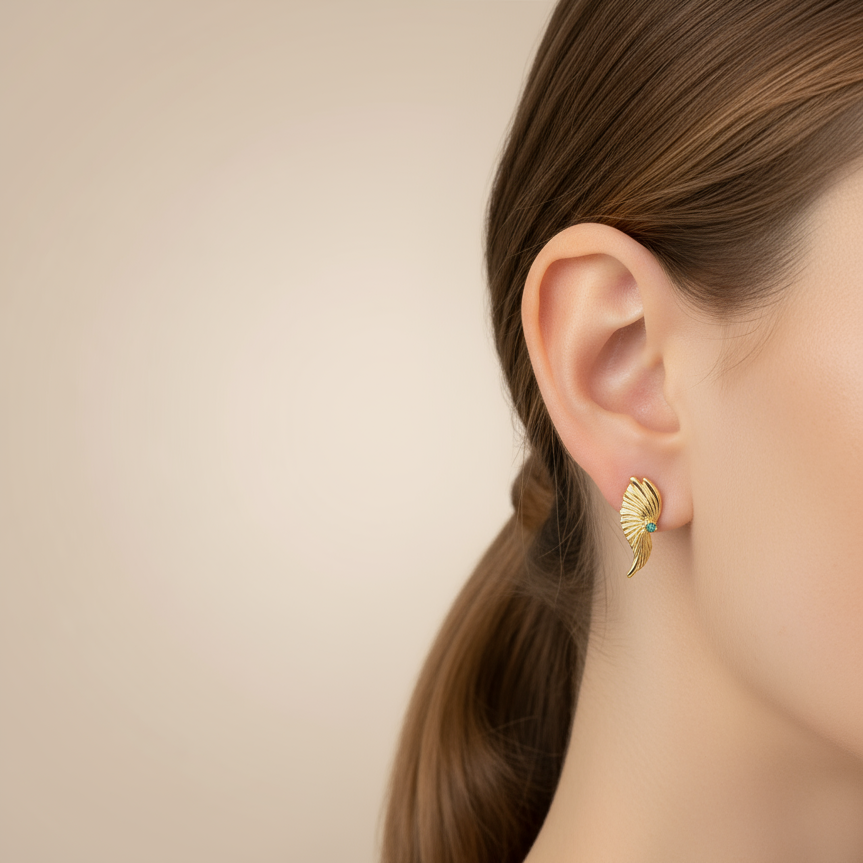 Golden Wings Earrings - Earrings - Kia Concept Store