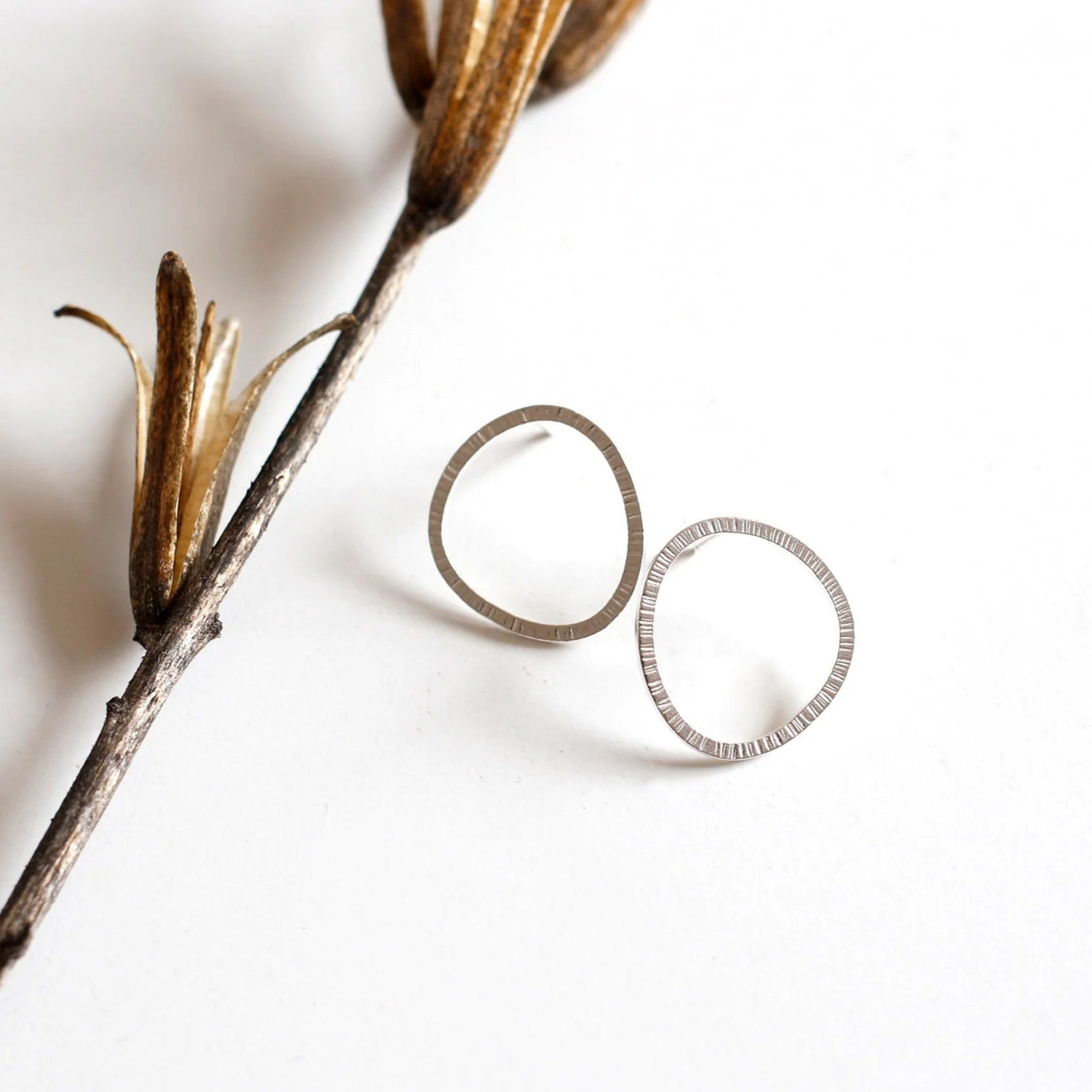 Minimal Sterling Silver Stud Earrings