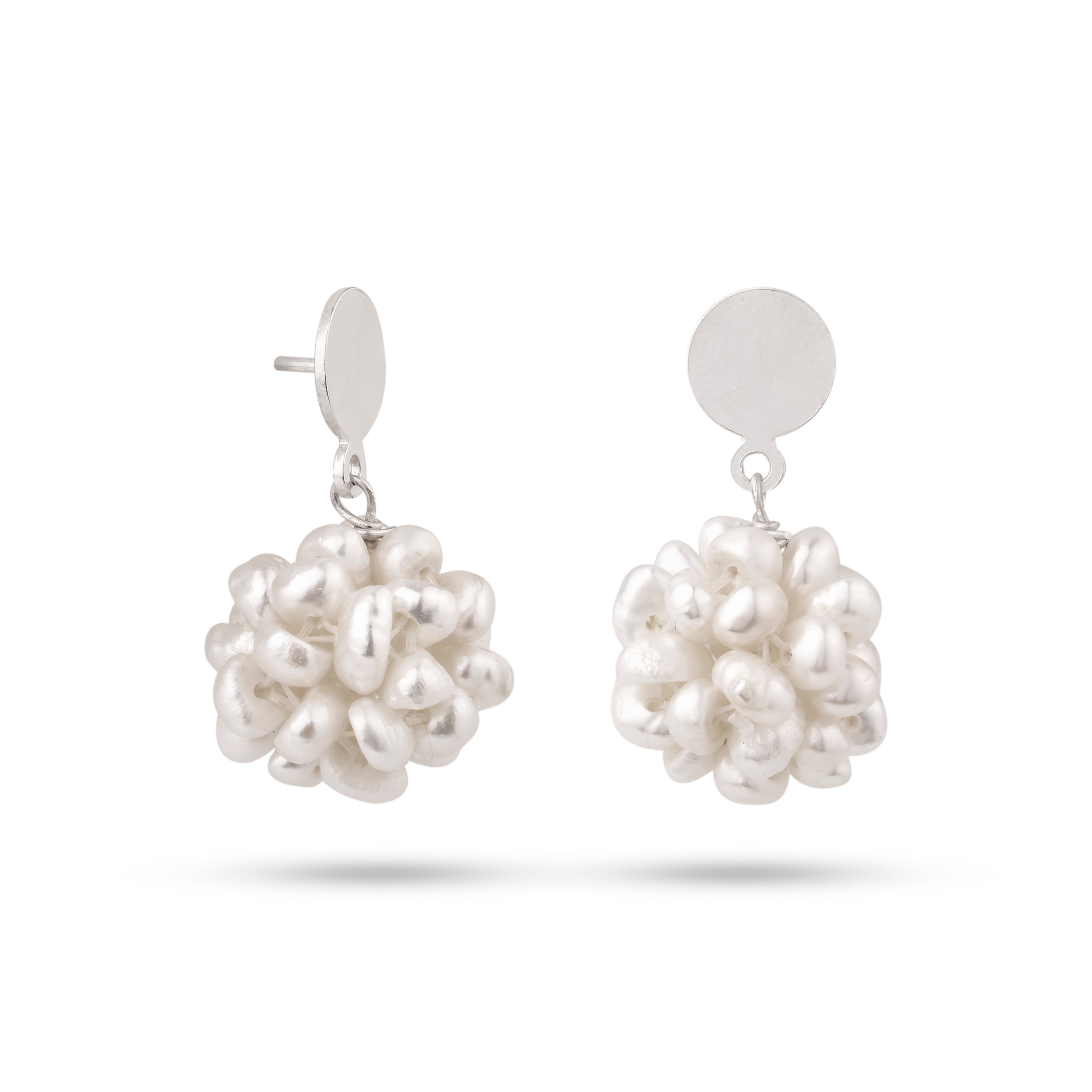 Pearl Blossom Drops Earrings