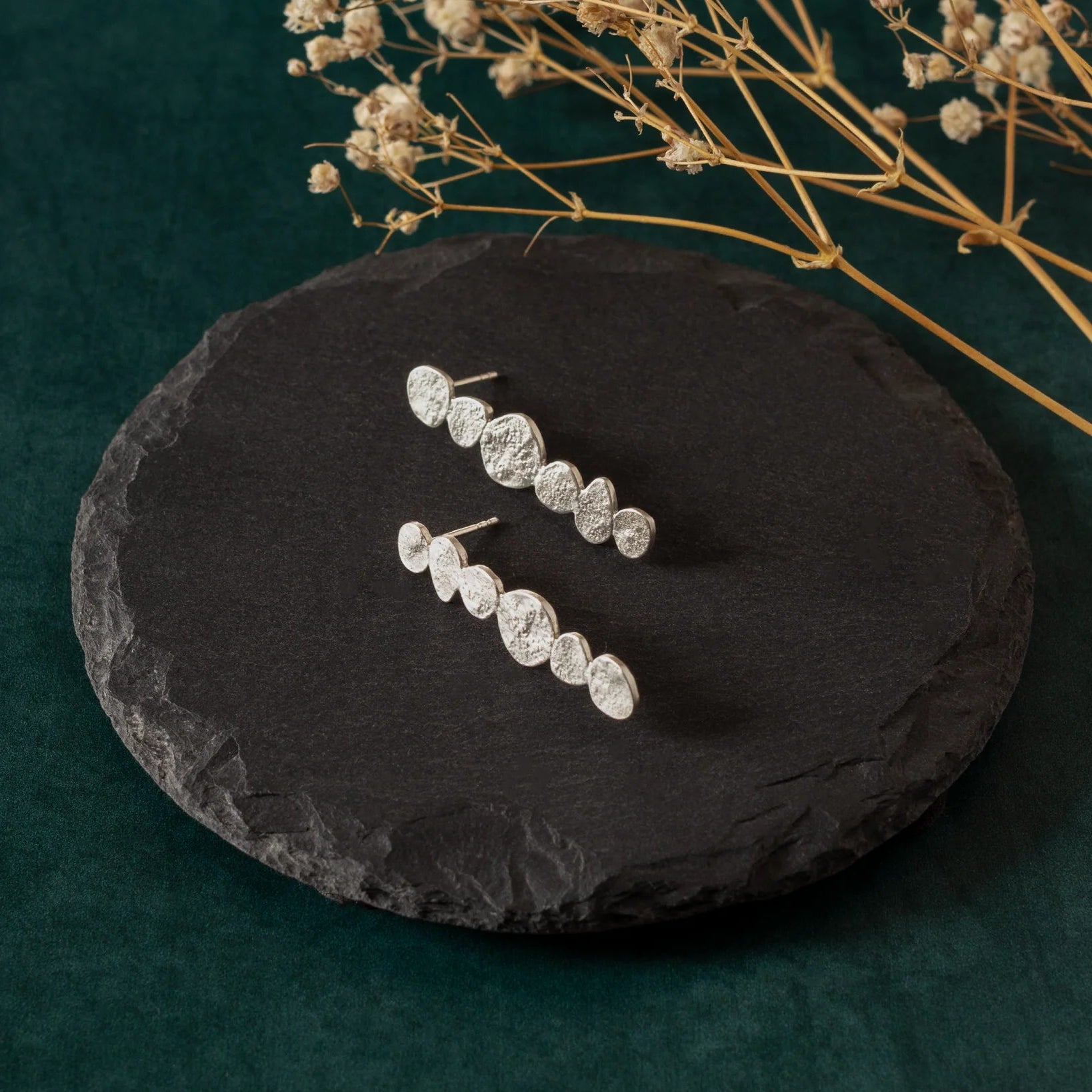 Long Minimalist Drop Earrings