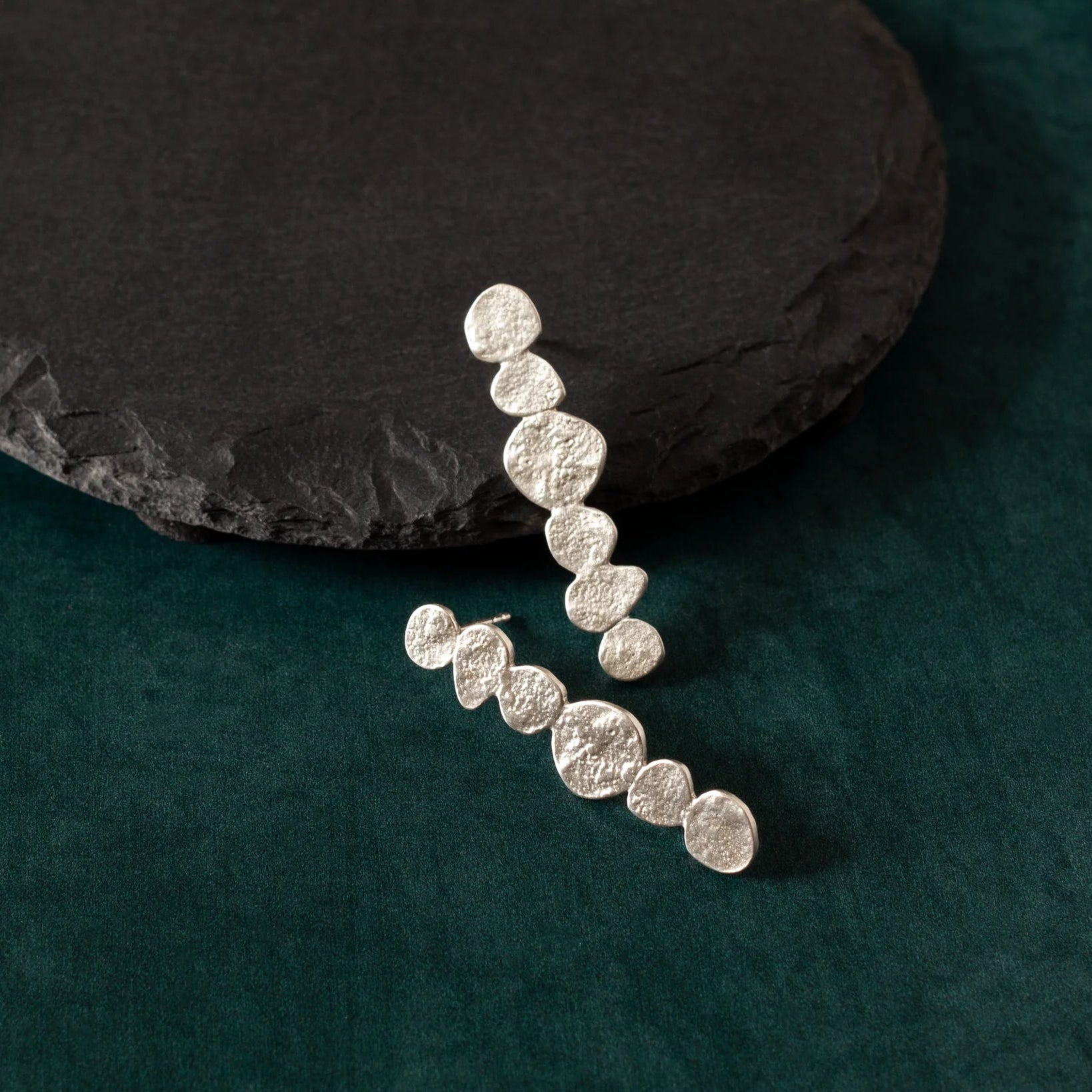 Long Minimalist Drop Earrings