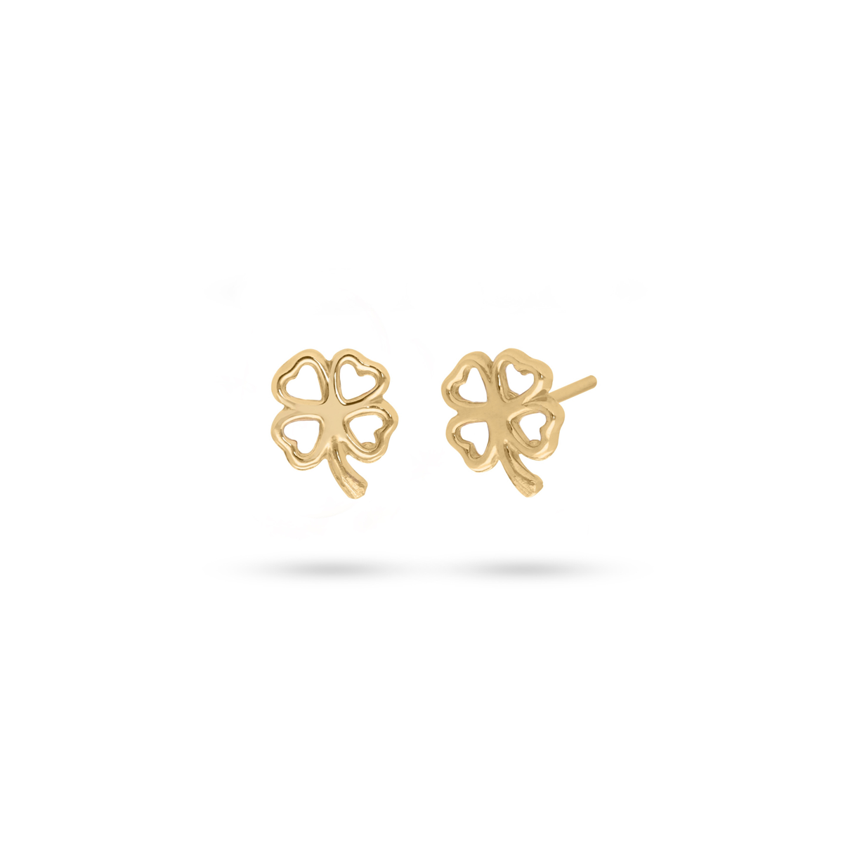 Heart Clover Studs