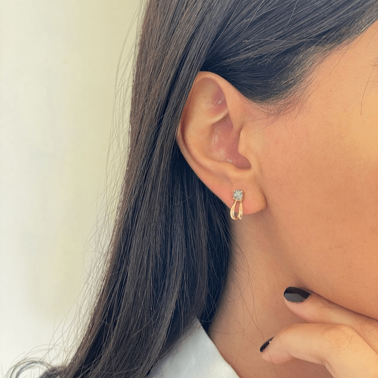 Golden Arc Earrings - Earrings - Kia Concept Store