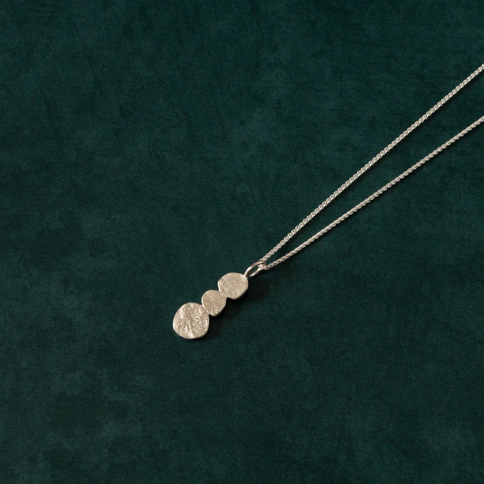 Sterling Silver Organic Shape Necklace - Necklace - Kia Concept Store