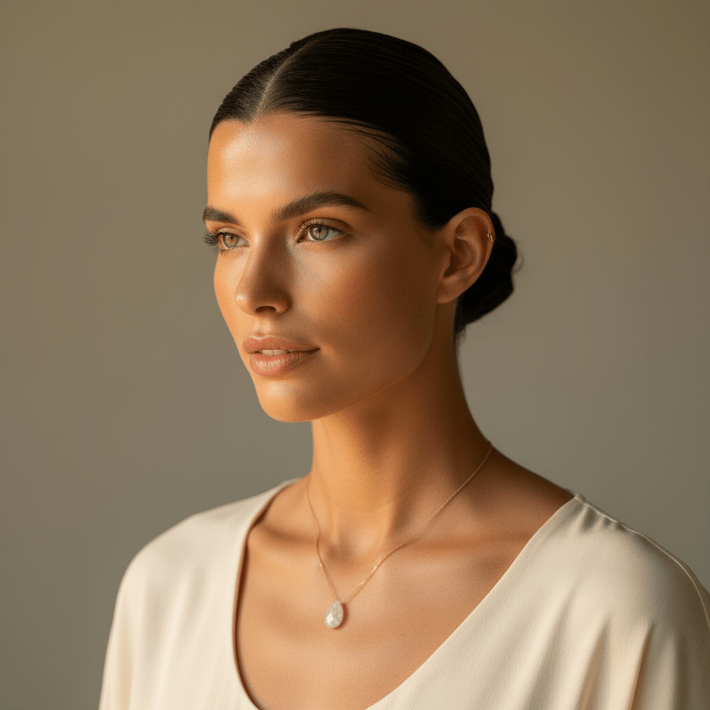 Transparent Quartz Necklace - Necklace - Kia Concept Store