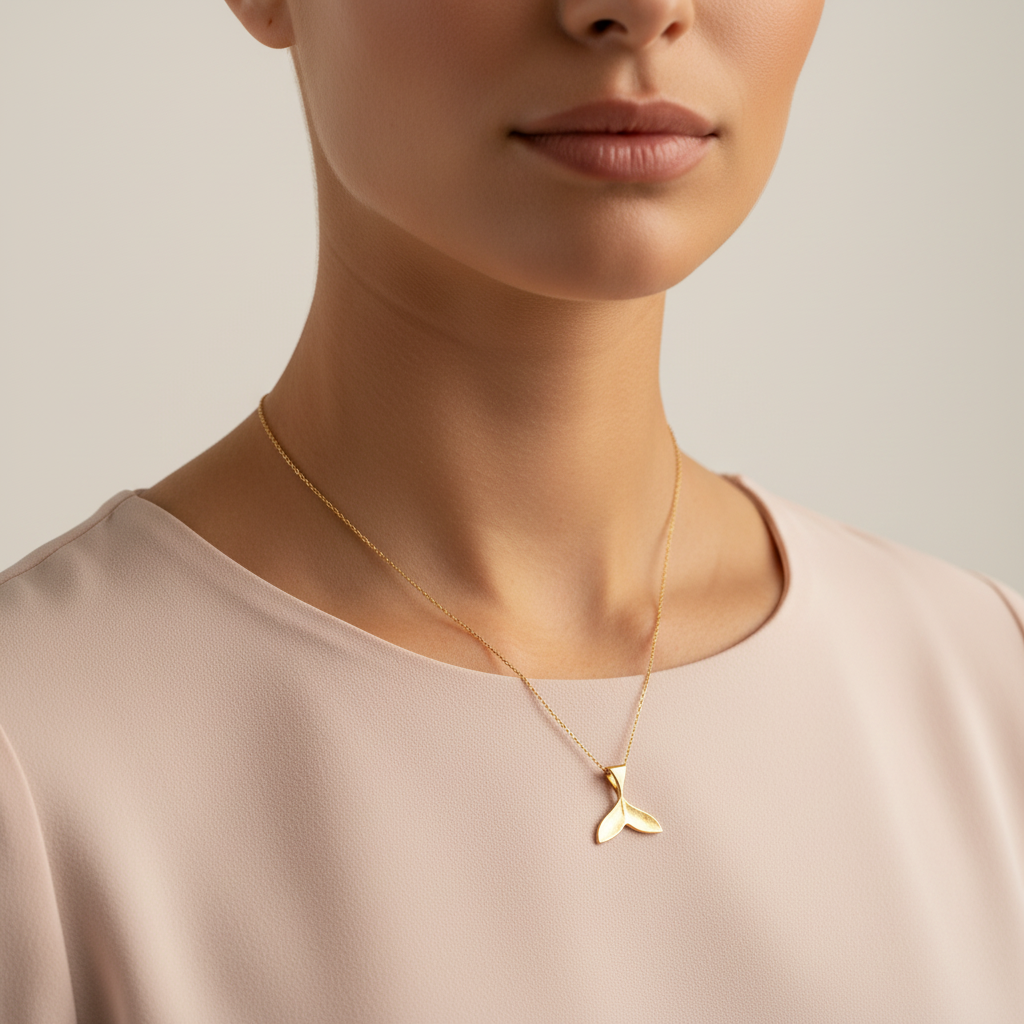 Whale Tail Necklace - Necklace - Kia Concept Store