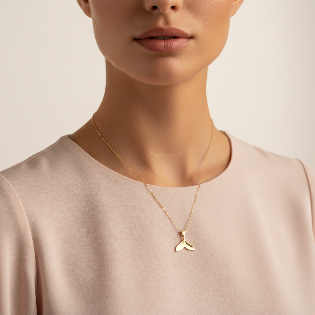 Whale Tail Necklace - Necklace - Kia Concept Store