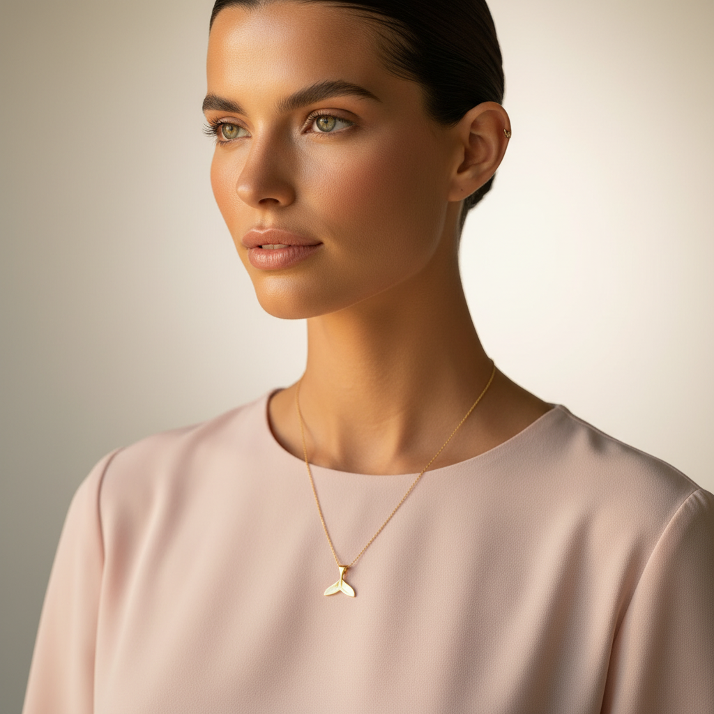 Whale Tail Necklace - Necklace - Kia Concept Store