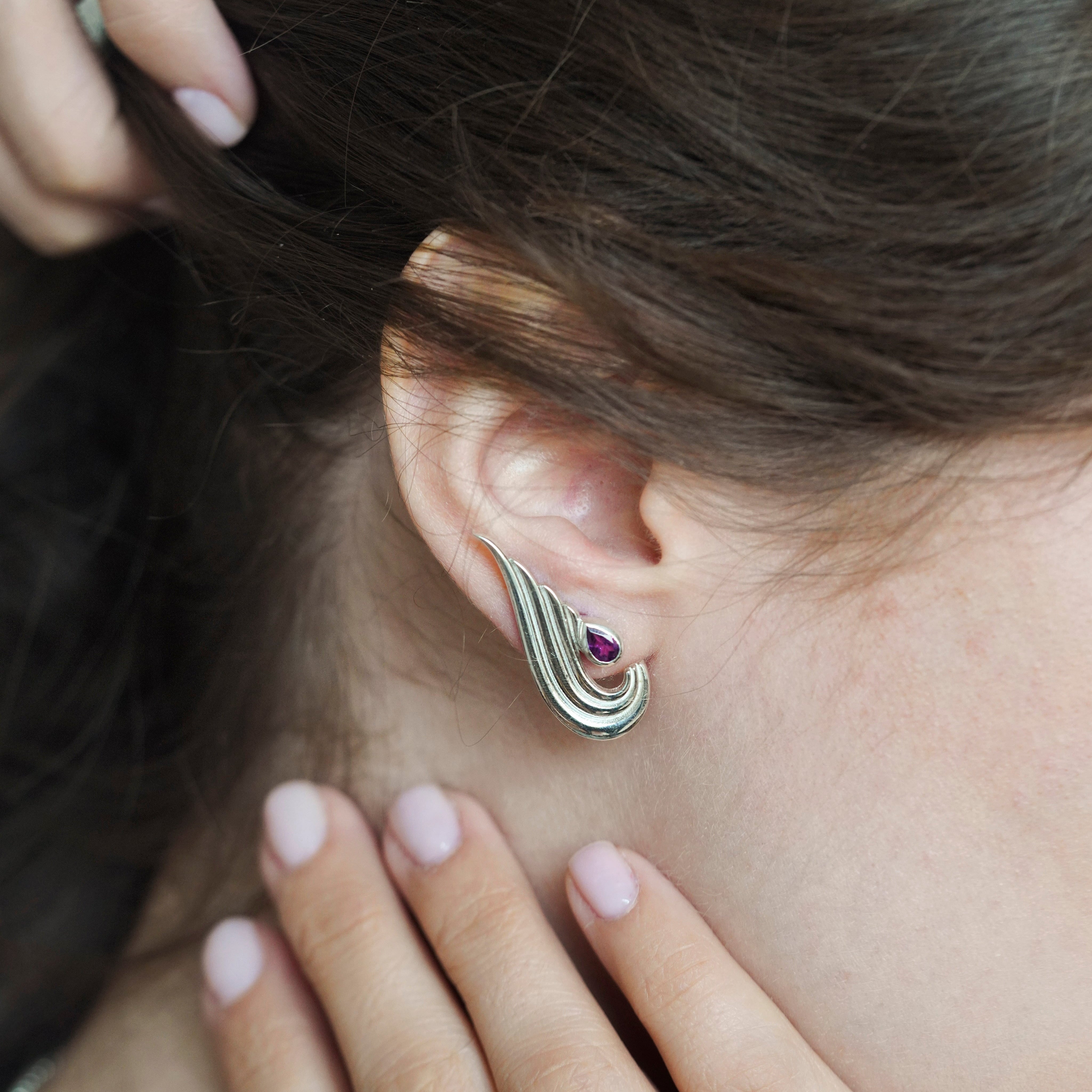 Zephyr Silver Earrings - Earrings - Kia Concept Store